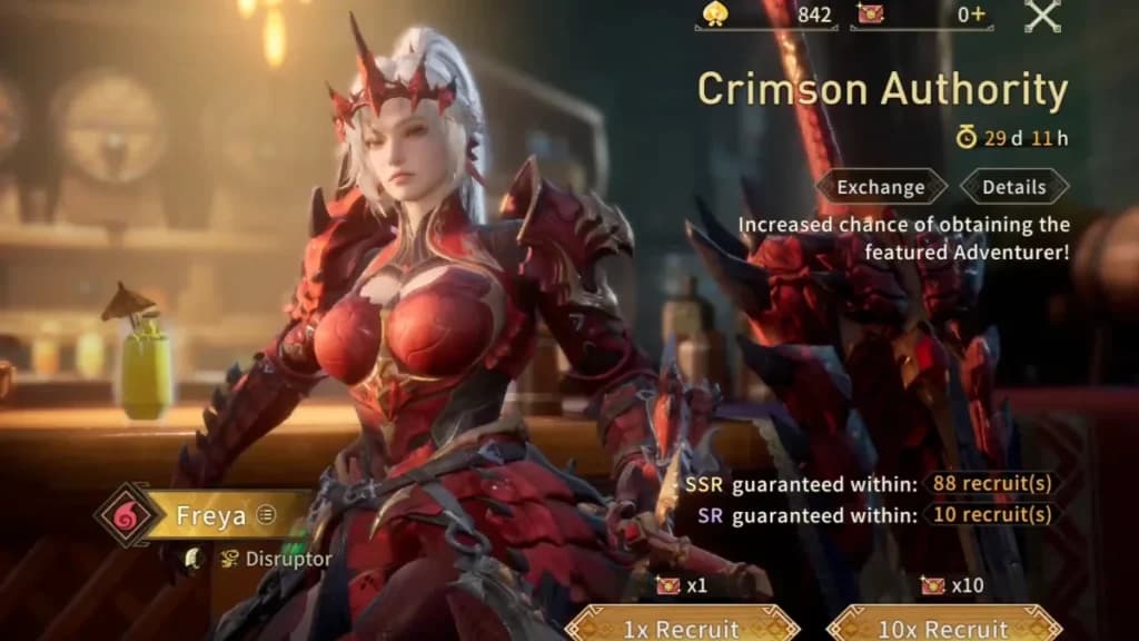 Monster Hunter Outlanders Freya Crimson Authority banner
